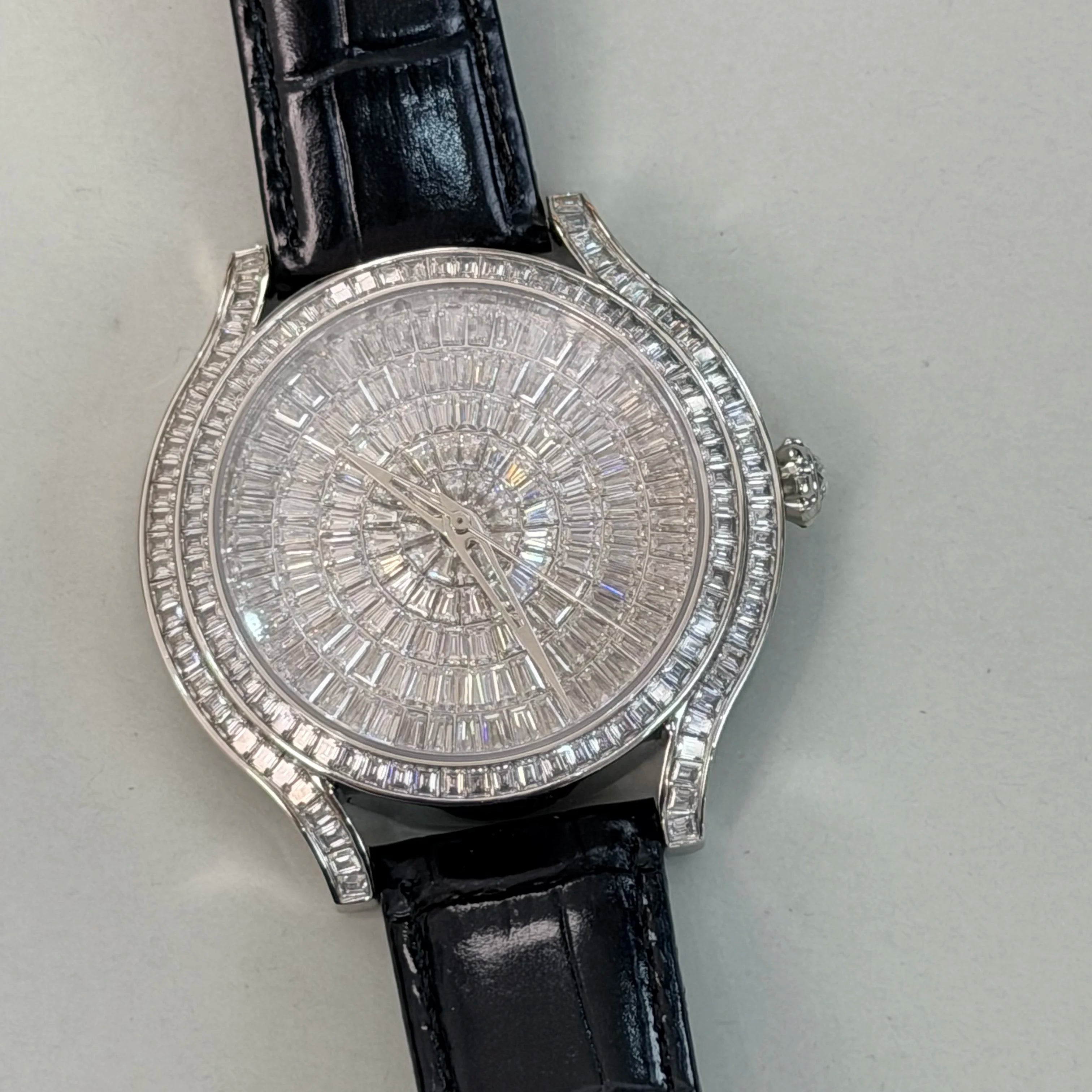 High Quality Vvs Moissanite diamond Watch Tourbillon Automatic Mechanical Moissanite Watch for Men Luxury Iced Out diamond Vvs1