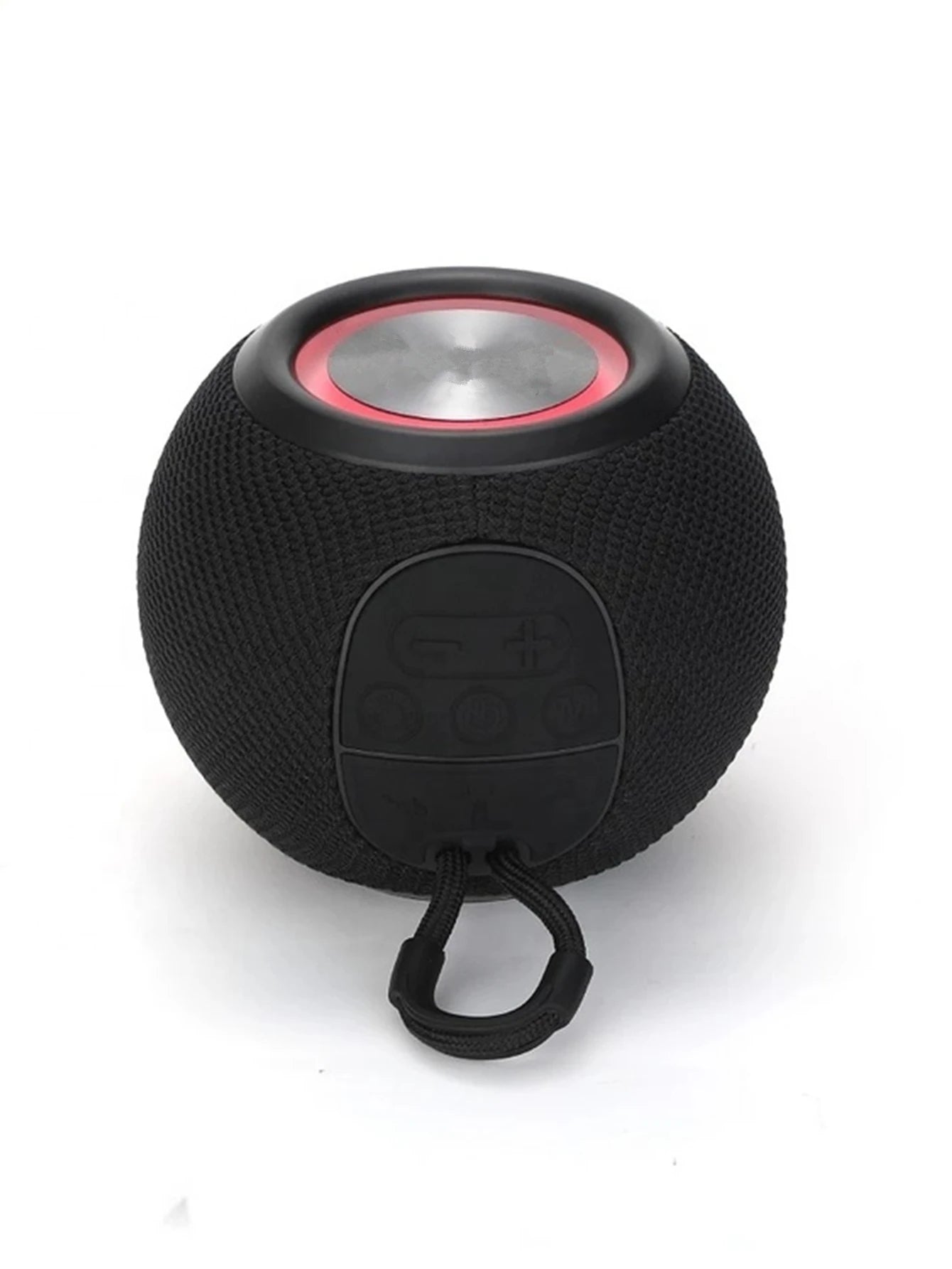 TG337 BlueTooth Speaker Wireless Colorful Lamp Fabric USB TF Aux Subwoofer Outdoor Portable Mini Speaker Black My Store