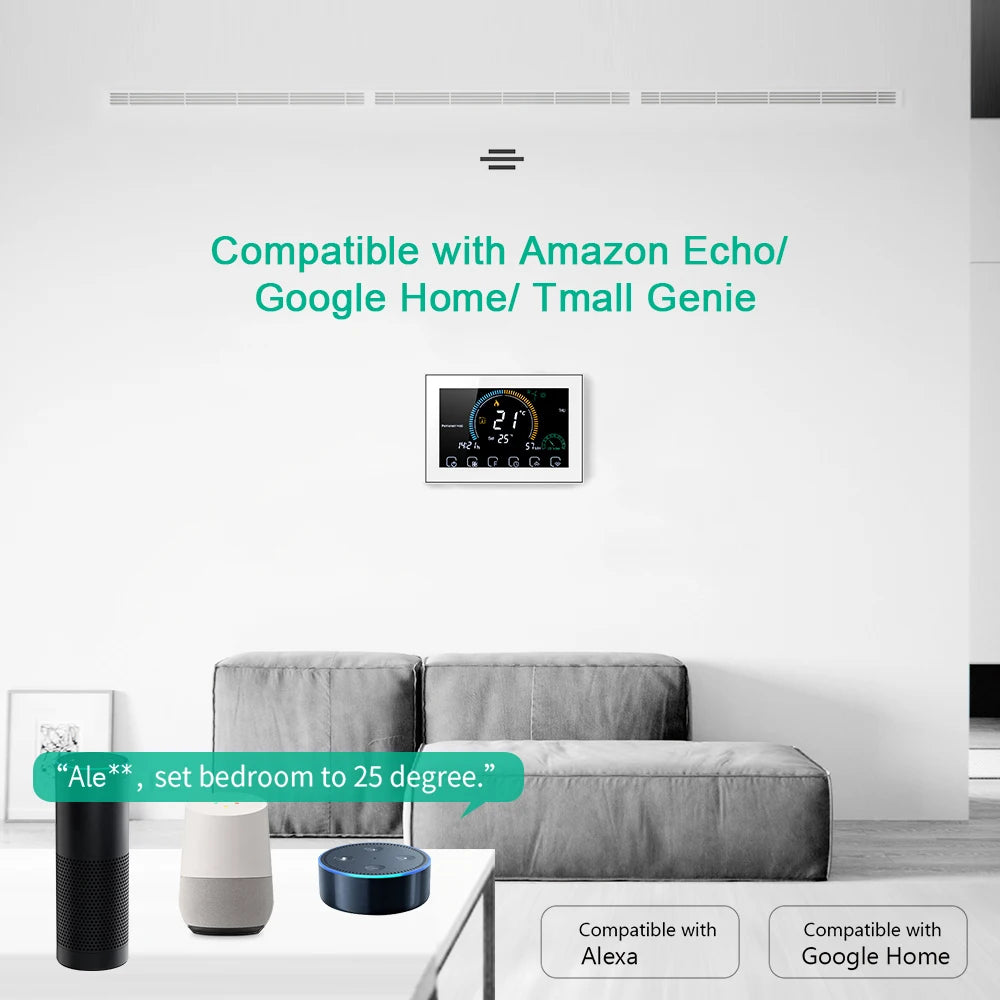 Tuya WiFi smart life Thermostat Electric Floor Heating Water/Gas Boiler Temperature Remote Controller for Google Home Alexa App