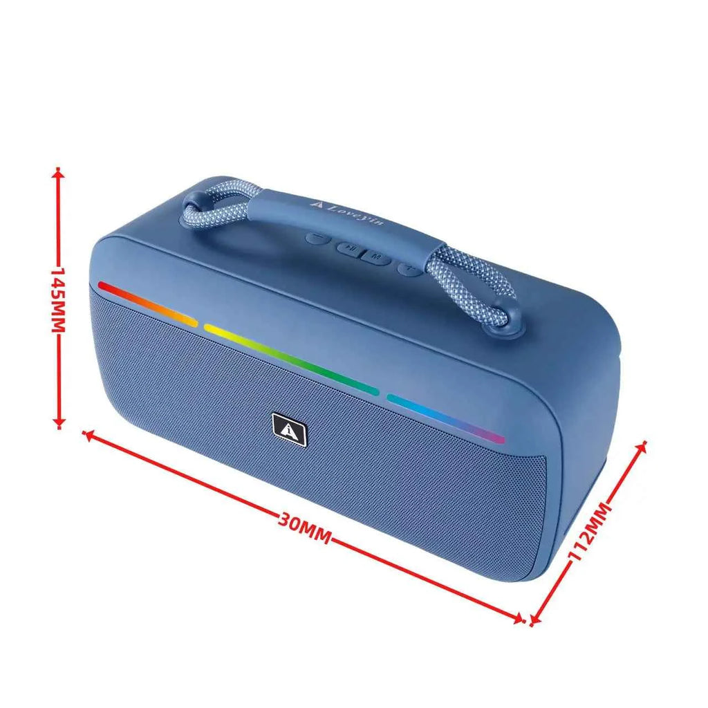 20W Boombox Portable Outdoor Speakers Wireless Music Player Subwoofer Home Gift Boss Speaker With FM Radio Blue-tooth OEM Solar My Store