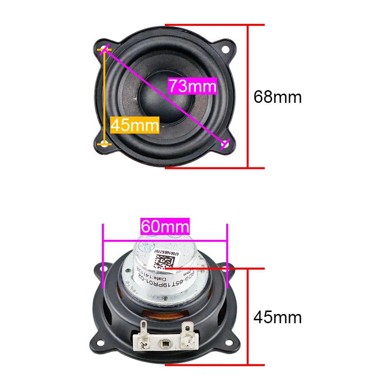2.5 INCH 15W For Pill XL Speaker Woofer Full Range Neodymium Portable Speaker Car CD Amplifier Speaker Buletooth Rusty