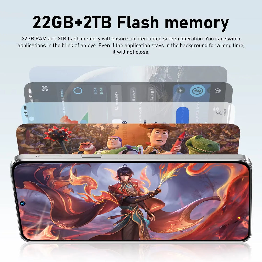 S26 Ultra smartphone with 22GB RAM 2TB storage, 7.3 inch 144Hz display, Android 15 and 5G dual SIM connectivity