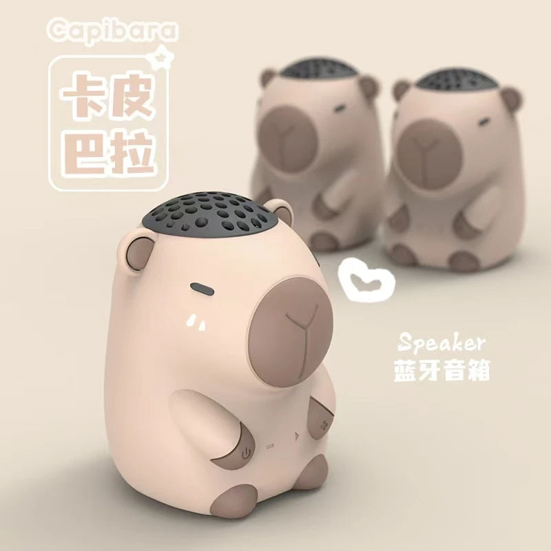Bluetooth Speaker -TK910 Kapibara Cartoon Doll Mini Speakers Insertable Cute Action Model wireless BT Speaker Machine Radio Christmas gifts TWS