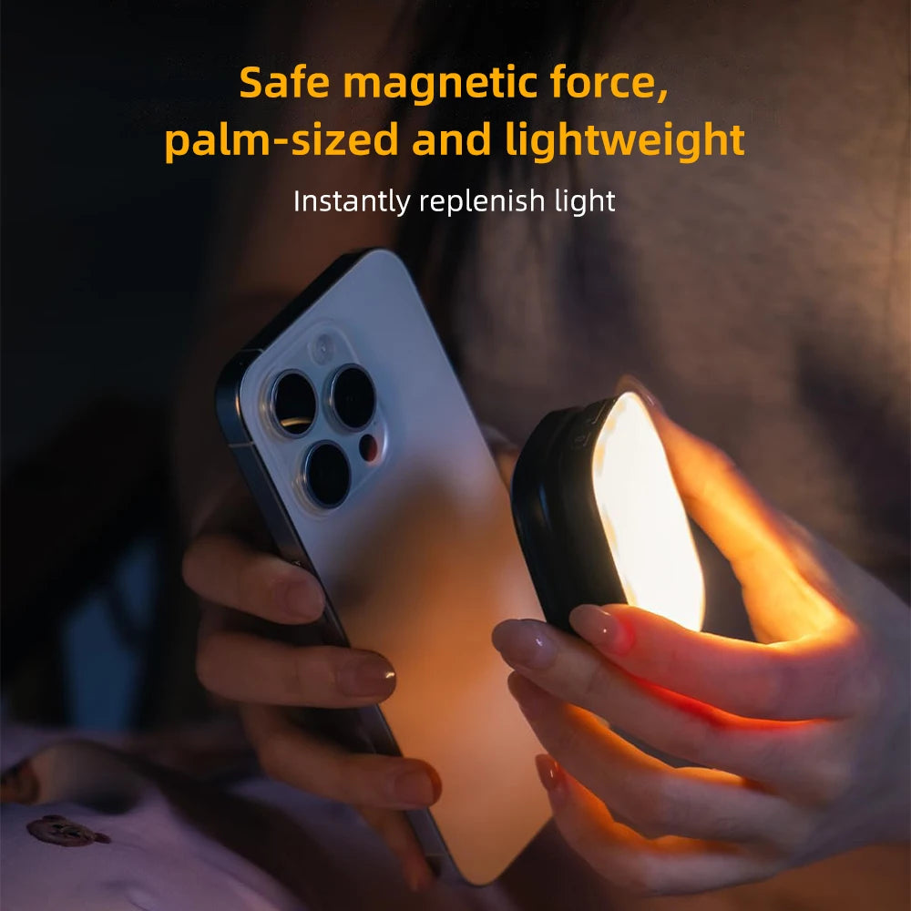 F662 Adjustable Portable Phone Magnetic Selfie Light LED Pocket Fill Light Outdoor Makeup Youtube Photography Studio Lighting Tidesmit