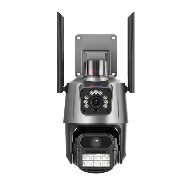 ICSEE P11 8mp 4K wireless wifi camera home security HD network monitor video outdoor dual lens waterproof 6MP 3K ip ptz camera 6MP(3K) Tidesmit