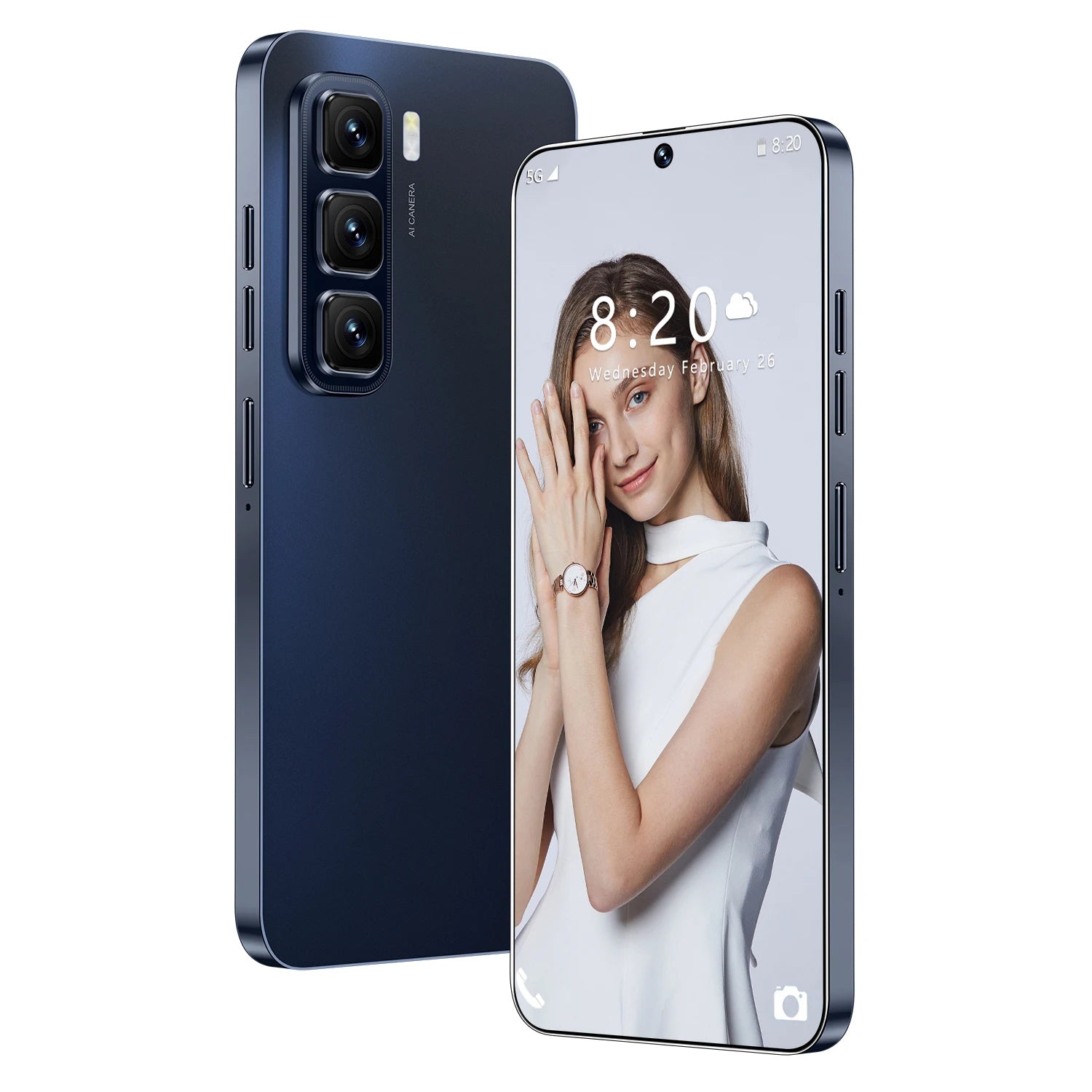 Infinix Hot 60i 5G smartphone with 7.3-inch display and Android OS, authentic budget-friendly mobile device