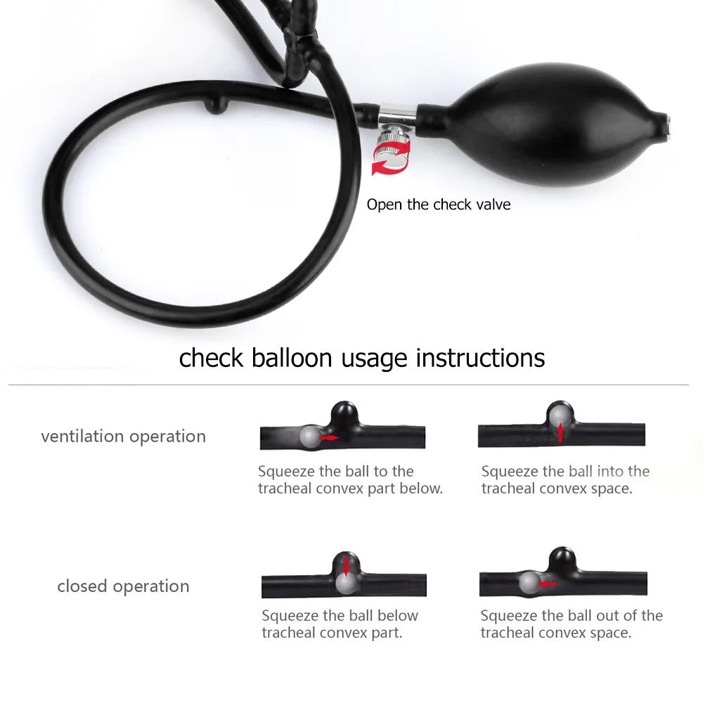 Inflatable Neck Traction Device | Adjustable Cervical Support Pillow Fascia Gun Tidesmit