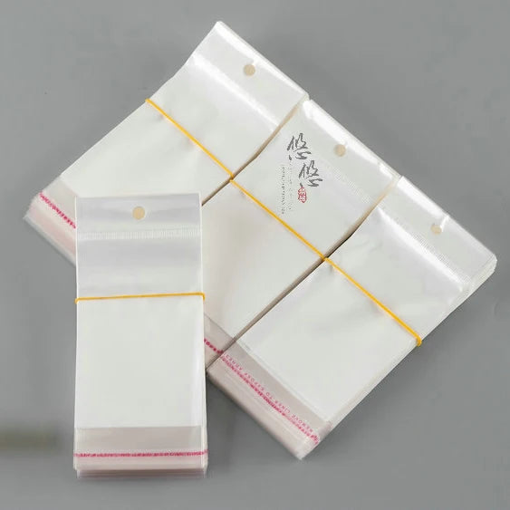 Self-Adhesive Clear PE Plastic Jewelry Poly Bag OPP Gift Packaging Valve Gravure Printing Disposable Custom Logo SIYU Brand