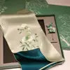 Luxury Artisan Gift Box: Embroidered Silk Scarf with Brooch