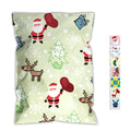 Christmas Snowman Printed Poly 1.5 Mil Thick Waterproof Tear-Resistant Self-Sealing Shipping Bags