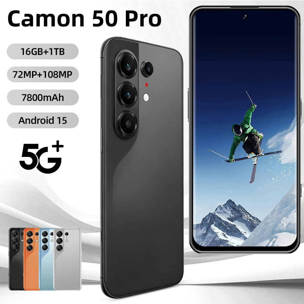 Camon 50 Pro 5G gaming smartphone with 7.3-inch micro curved display and 16GB RAM 1TB storage