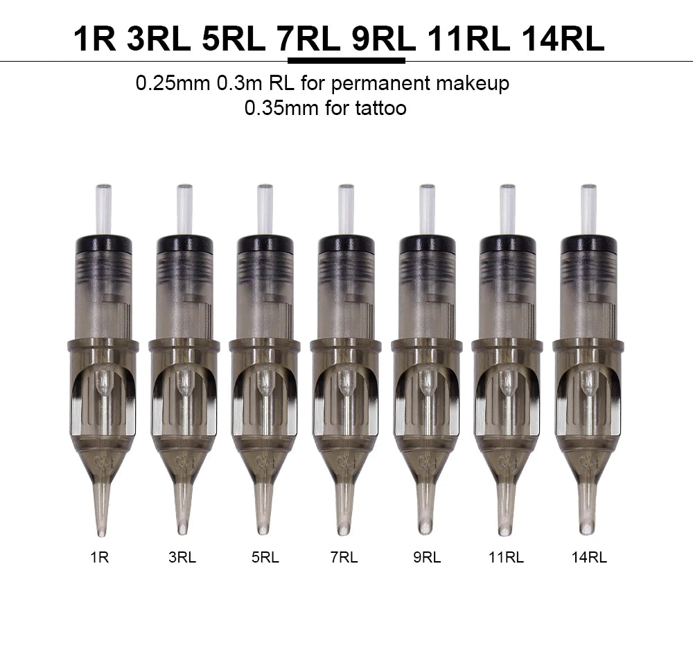 Permanent Makeup Needles - Sterile Disposable Cartridges by Tidesmit Permanent Makeup Machines Tidesmit