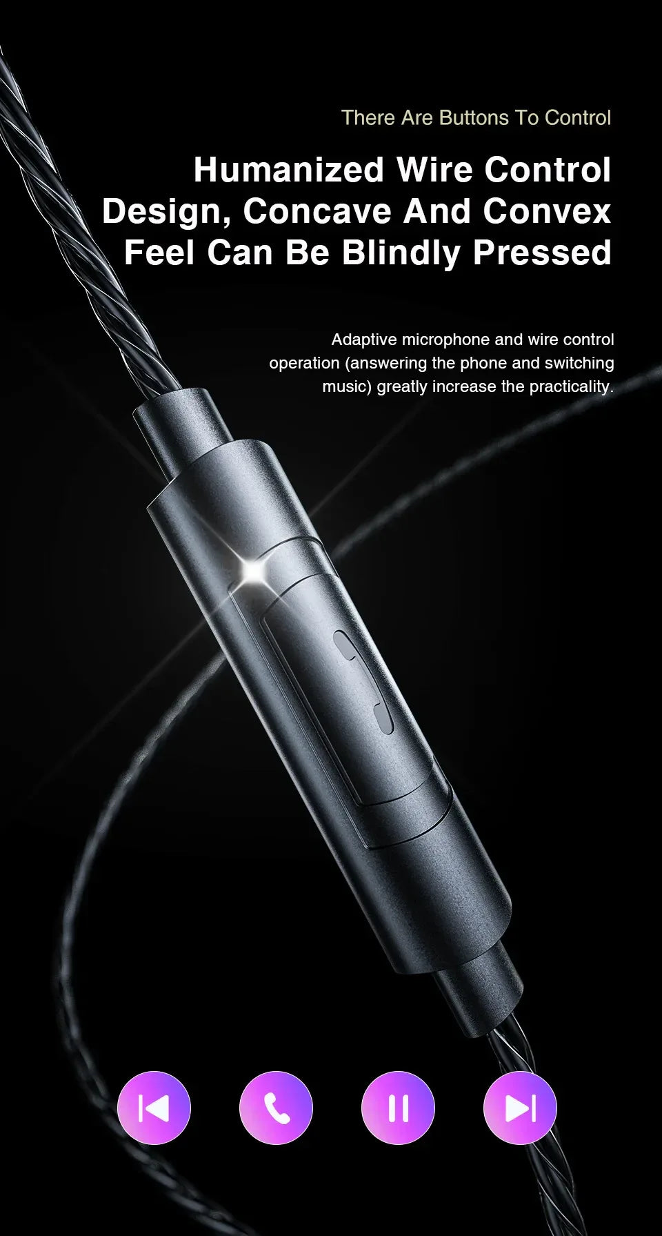Tidesmit AK6 Pro Wired Earbuds with Microphone Noise Cancelling Tidesmit