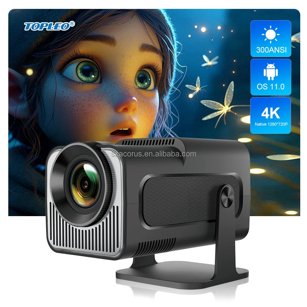Topleo oem projector full hd portable retro projector 4k video smart home lcd hy320 mini outdoor android projector Tidesmit