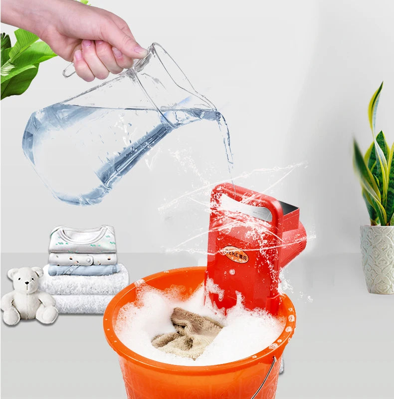 Tidesmit portable electric mini washing machine with digital timing and all-round rotation for travel and laundry