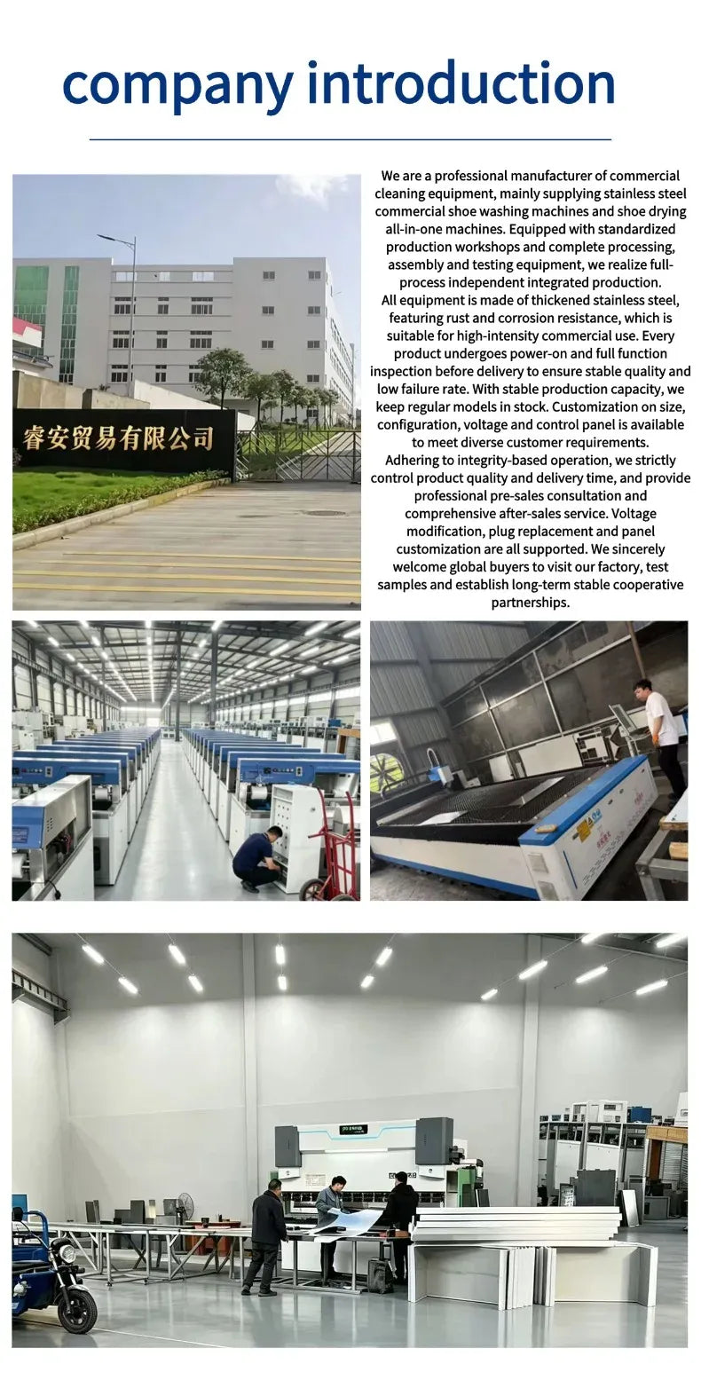 Automatic Commercial Shoe Washing Machine With Dryer Stainless Steel