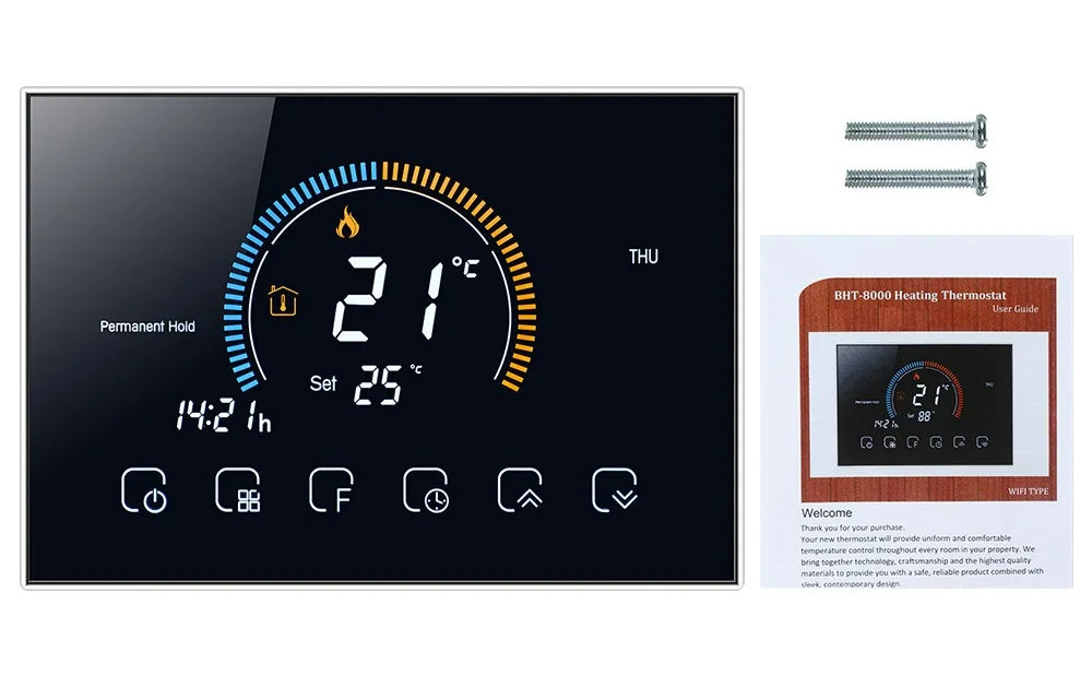 Smart Wi-Fi Thermostat with Color Screen - BHT8000 Series Tidesmit