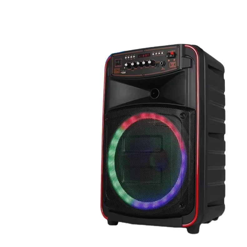 2024 Best Seller Rechargeable Led-light-dancing-speaker Flash Led Light Music Lamp Party Speaker with Led Disco Light My Store