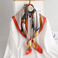 2023 Lady Hair Head Wrap 100% Mulberry Real Silk Scarf Scarves 90*90 Traditional Russian Style Square Luxury Silk Scarf