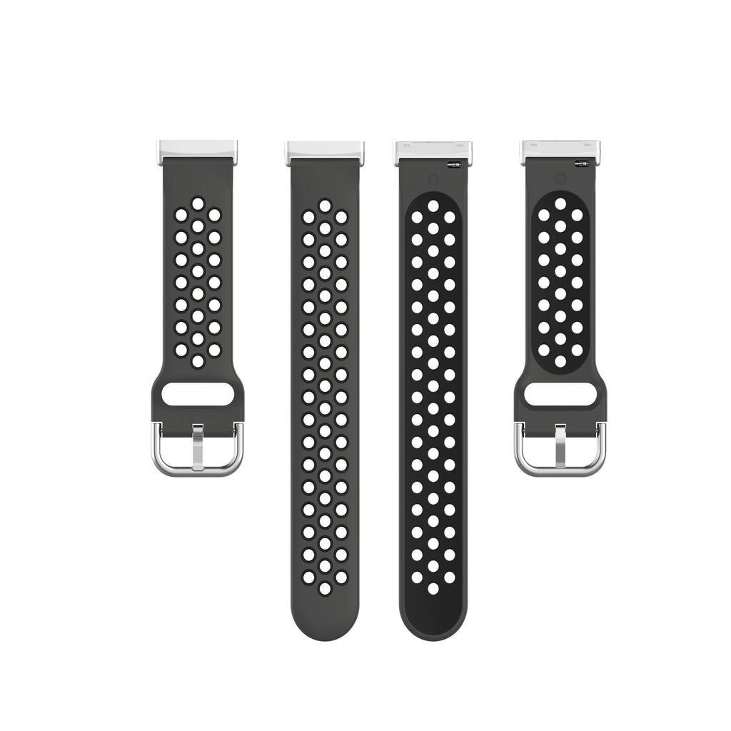 Colorful soft silicone sport wristband for Fitbit Versa 3 and Sense smartwatches by Tidesmit