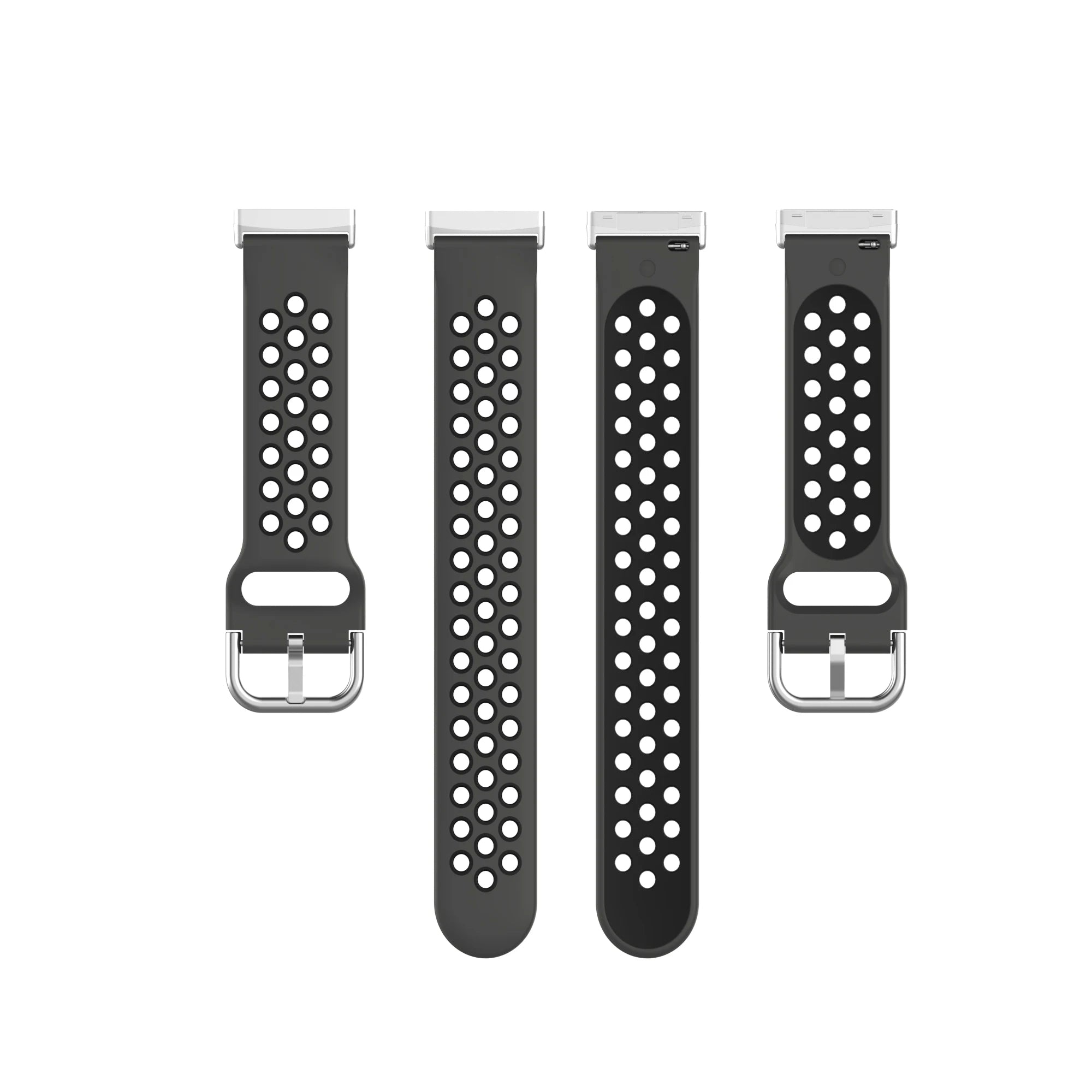 Colorful soft silicone sport wristband for Fitbit Versa 3 and Sense smartwatches by Tidesmit