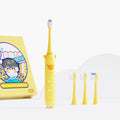 New Style Kids Music Sonic Electric Toothbrush for Children IPX8 3 Brushing Modes Timer Remember Yellow Tidesmit