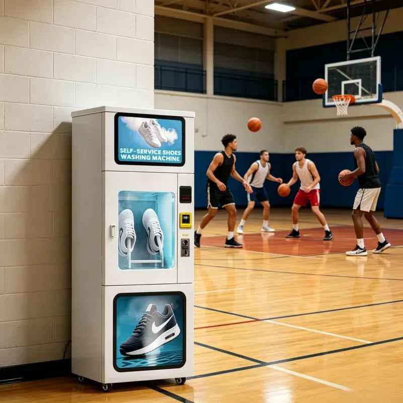 Commercial Shoe Washer Dryer with 15.6-Inch Touch Screen and Sterilization