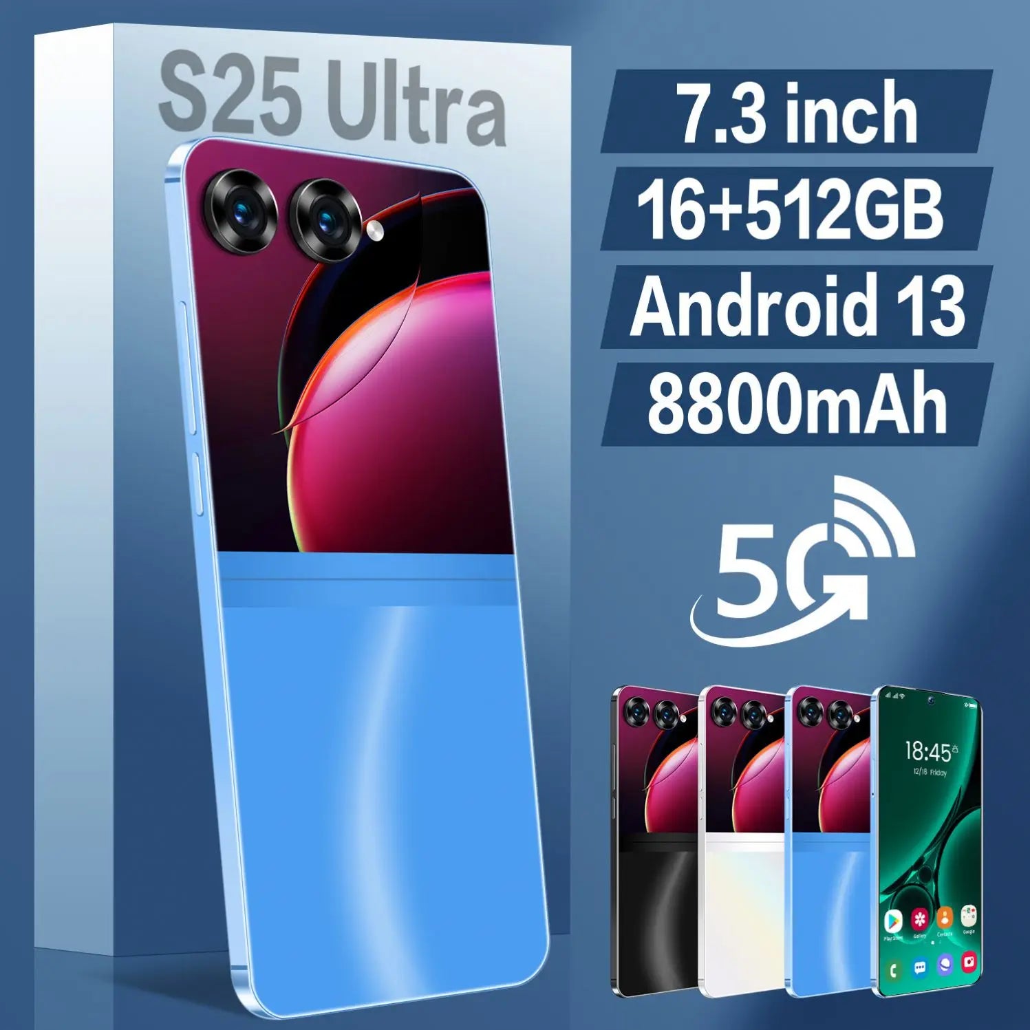 5G Smartphone 512GB Unlocked 6.8 Inch Display | Tidesmit Essential Tidesmit