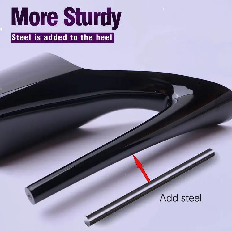 Pure Handcrafted Tassel Stiletto Heels with Ultra-slim Toe Sexy Fish-mouth Design Ole Dancing Stripper Outfit Not Tiring on Feet