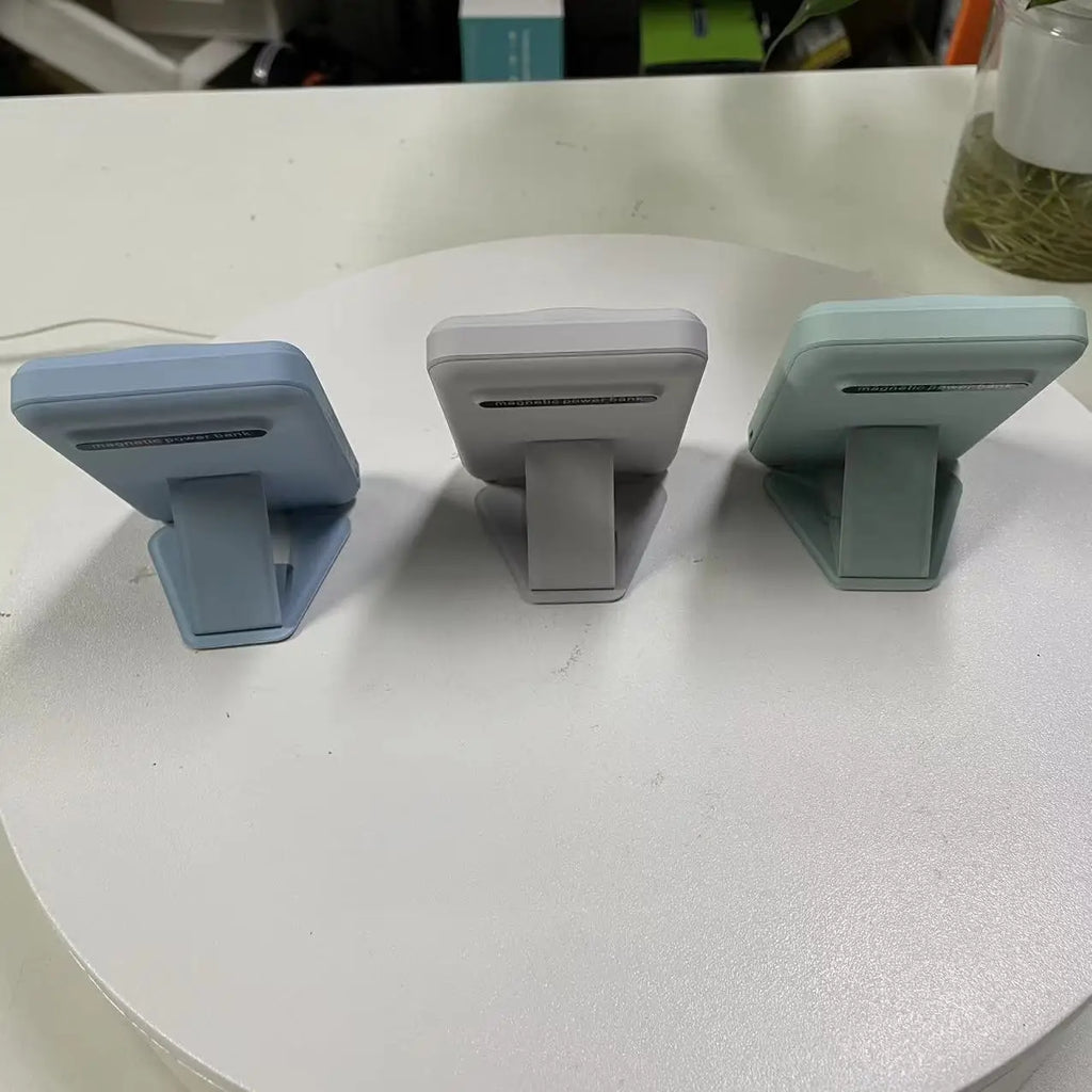 Power bank charger-10000mAh LED Magnetic Power Bank Portable Super Charge Phone Holder 15W Wireless Charging 22.5W Fast Charger Station Power Bank Tidesmit