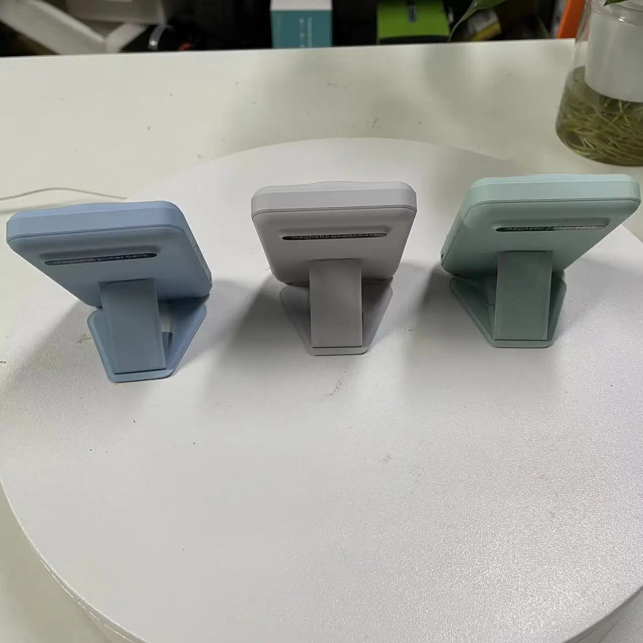 Power bank charger-10000mAh LED Magnetic Power Bank Portable Super Charge Phone Holder 15W Wireless Charging 22.5W Fast Charger Station Power Bank Tidesmit