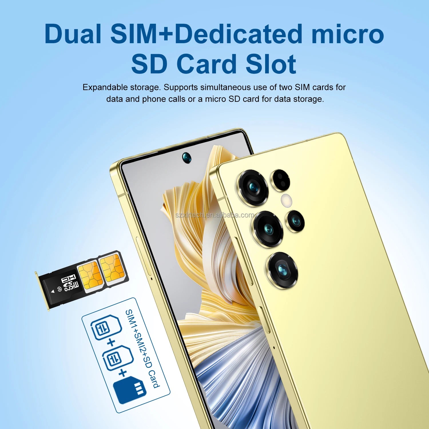 Tidesmit 5G Android Smartphone: 7.3-Inch Display, 22GB RAM, 1TB Storage Tidesmit
