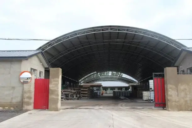 Factory warehouse scene with no clearly visible masking tape product