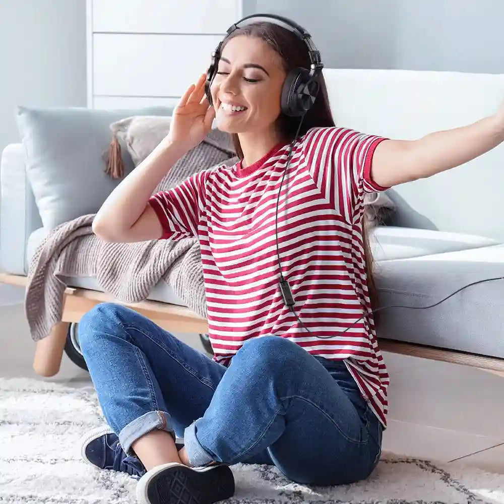Wired Gaming Headset with Detachable Mic and Hi-Res Audio Tidesmit