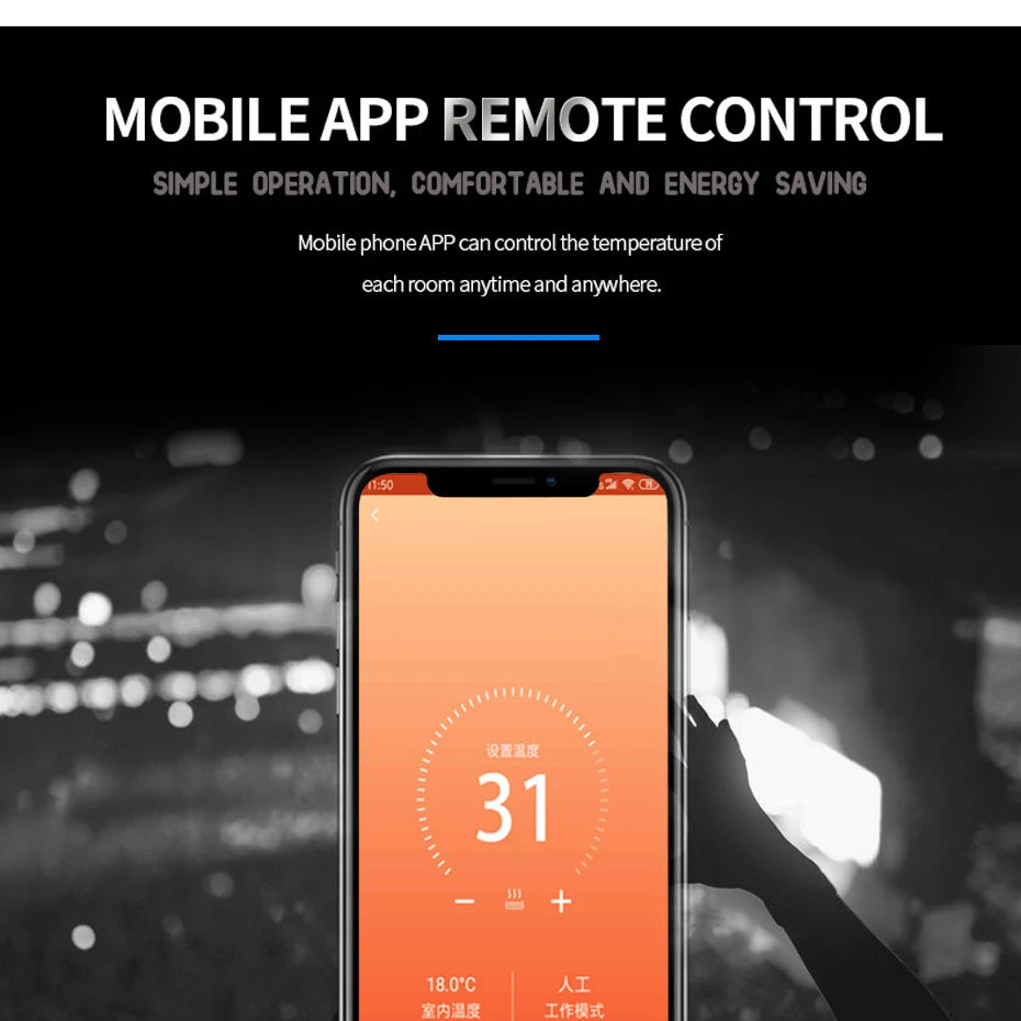 AVATTO WiFi Smart Thermostat, Electric Floor Heating Water/Gas Boiler Temperature Remote Controller for Tuya Google Home, Alexa