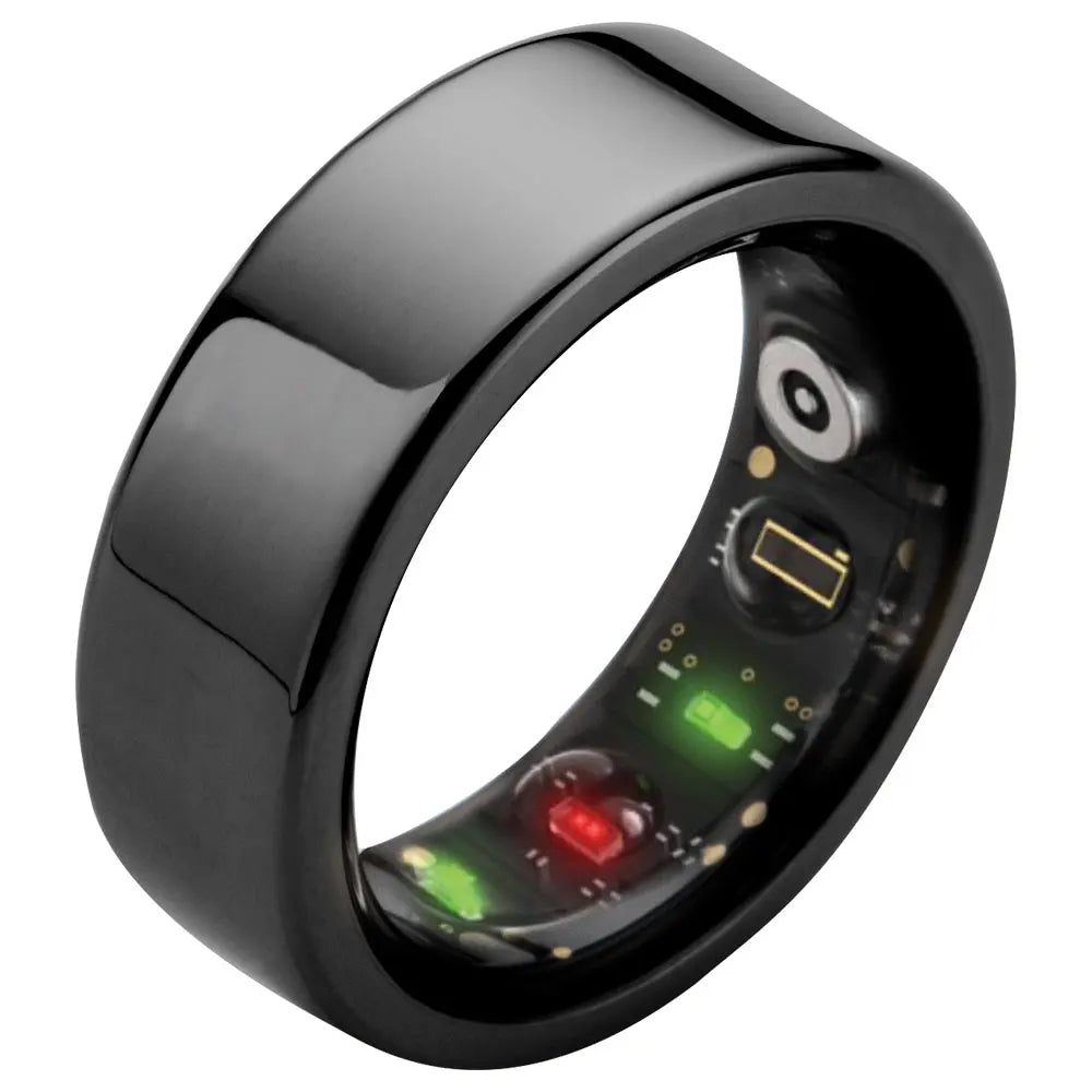 Wholesale Smart Ring Sleep tracker Monitor Finger Health Ring APP Customized Accepted Black Tidesmit
