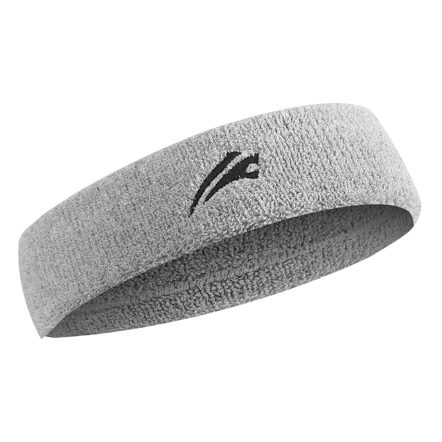 High Elastic Cotton Sports Headband Antiperspirant Sweat Guide for Fitness Basketball Yoga Running Gym-Sports Accessories Gray Tidesmit