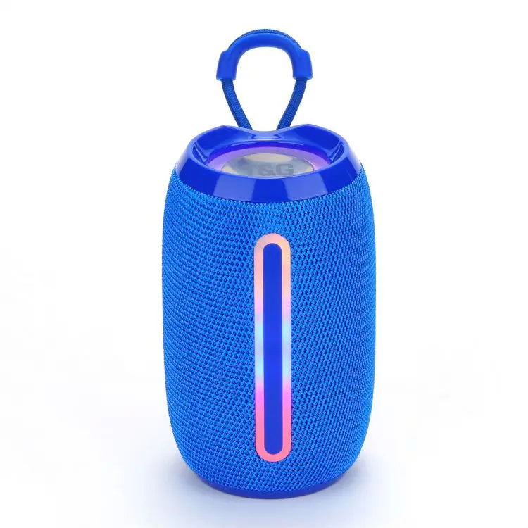 Bluetooth Speaker -Green-Lyca Small Portable Wireless for Bluetooth Desktop Subwoofer Active Desktop Speaker RGB LED Cylindrical Design Gift