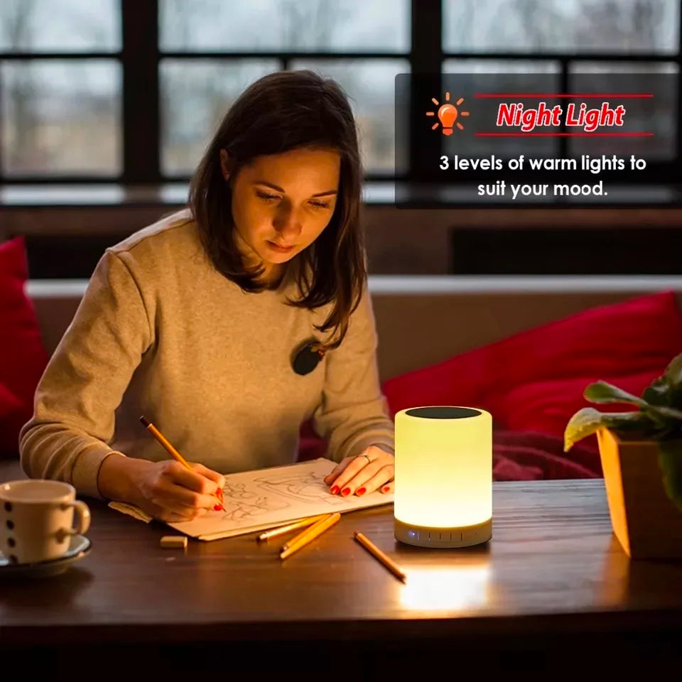 Bluetooth Speaker -AOOLIF Wholesale Price 600mah 3W Smart bluetooth Speaker with Clap on Lights Colorful Touch Lights