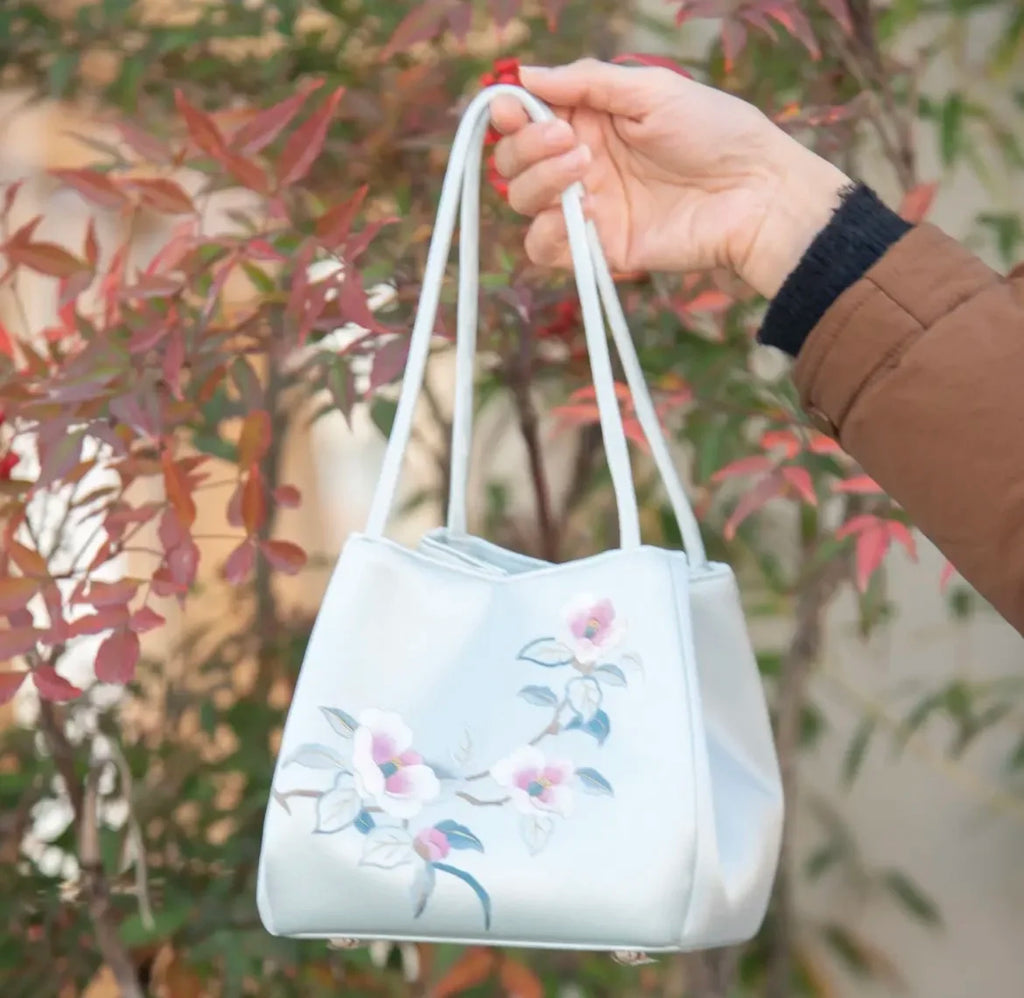 Handmade Suzhou Embroidery Silk Handbag for Women