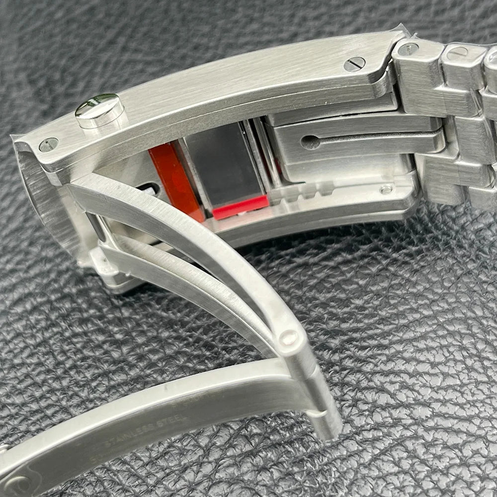 VSF Men's Sport Stainless Steel Wristwatch Automatic Mechanical ETA 8800 Movement 42mm Dial Waterproof Luminous 20mm Charm Band
