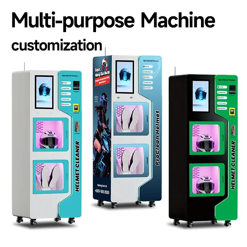 Commercial Automated Helmet Cleaning and Disinfection Vending Machine