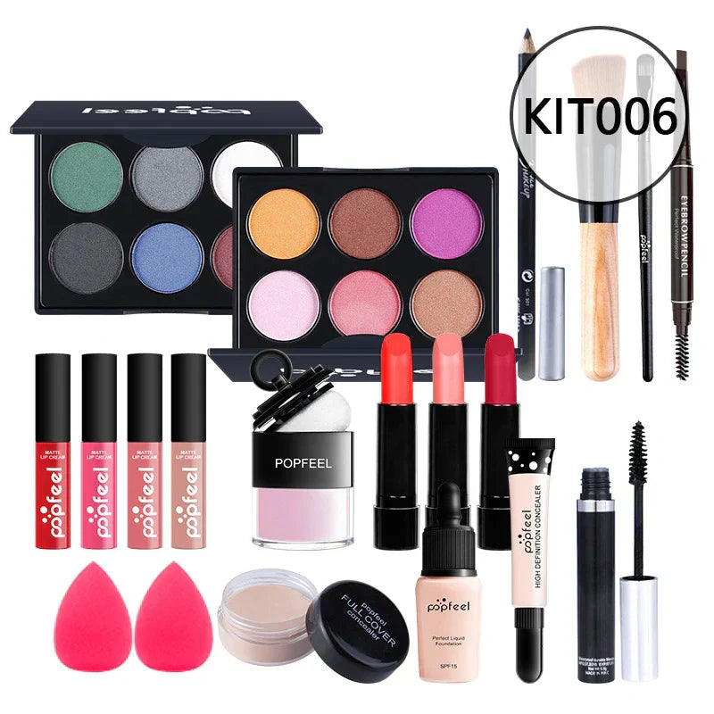 HOT 20 Styles New Fashion Eye Shadow POPFEEL Birthday Gift Makeup Gift Set ALL in ONE Full Professional Makeup Kit for Girl ALIBABA KIT006 Tidesmit