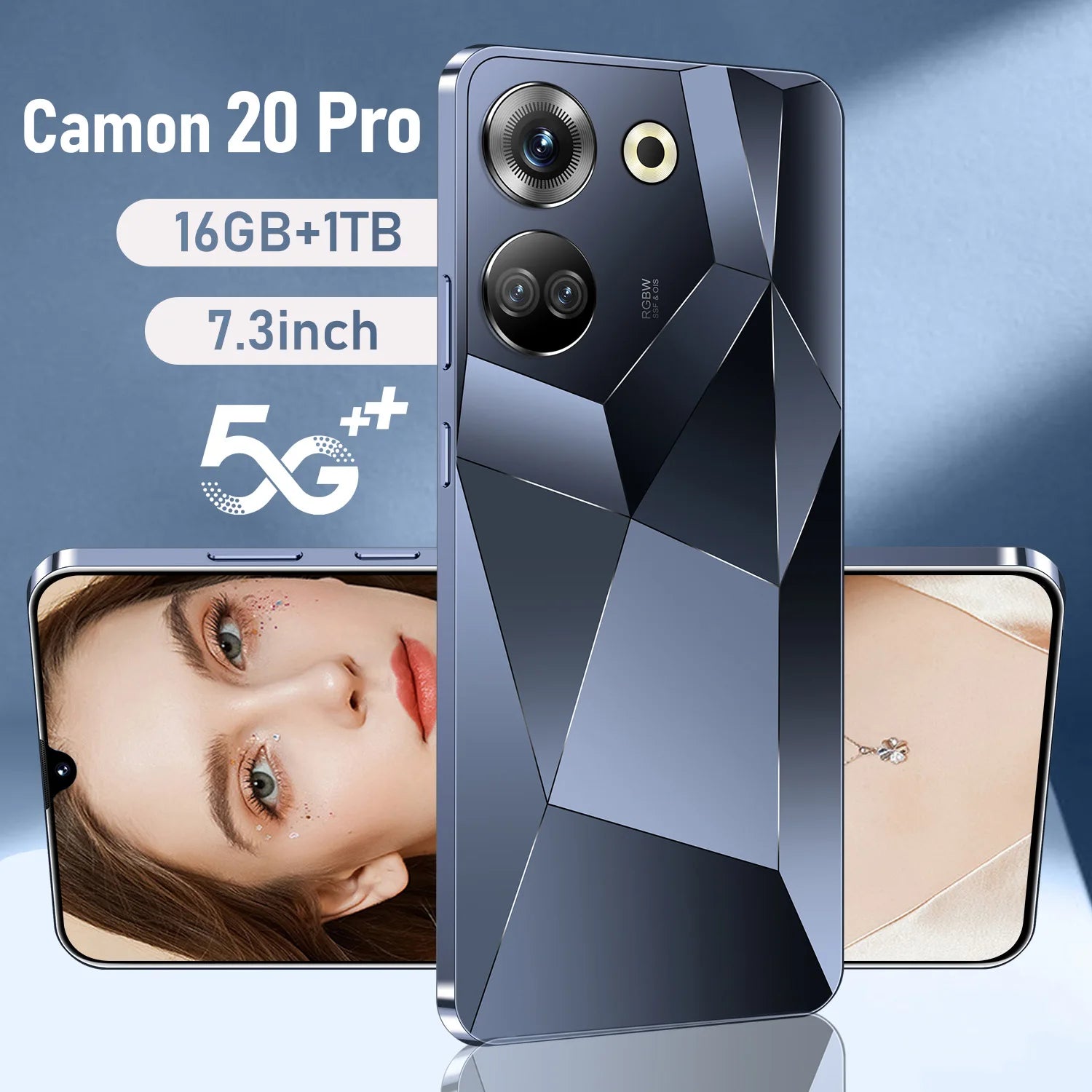 Tecno Camon 20 Pro 5G Smartphone, 16GB RAM, 1TB Storage - Unlocked Mobile Tidesmit