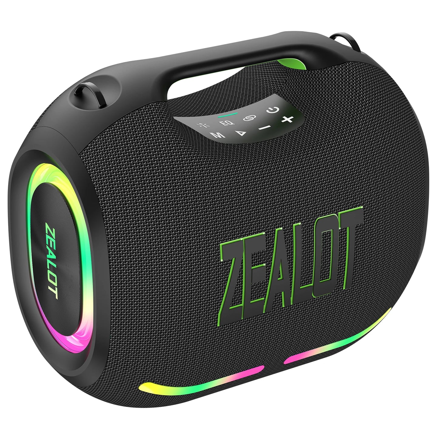 Bluetooth Speaker -ZEALOT ZE01 120W Wireless Speakers with Subwoofer, IPX6 Waterproof RGB Light, Deep Bass, TWS/TF/AUX/EQ Outdoor for Party Beach