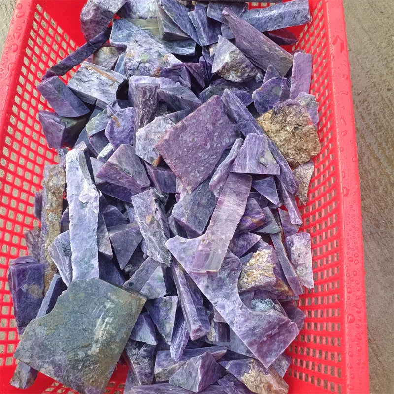 High Quality Semi Precious Original Stones Natural Rough purple Charoite Crystal Raw Stone for Decor