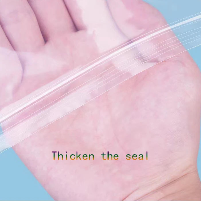 Zip Bags 100 Count 2 Mil Clear Zip Plastic Poly Bags with Resealable Lock Seal Zipper for Food Jewelry Clothing Small Business