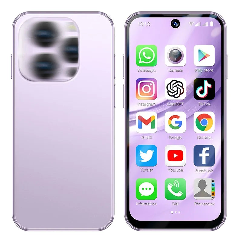 Hot Sales XS19 Pro Mini Smartphone 4-inch Android 12 Version Full Network 4G Smart Phone Supports Google Play Store 64GB Memory - Tidesmit