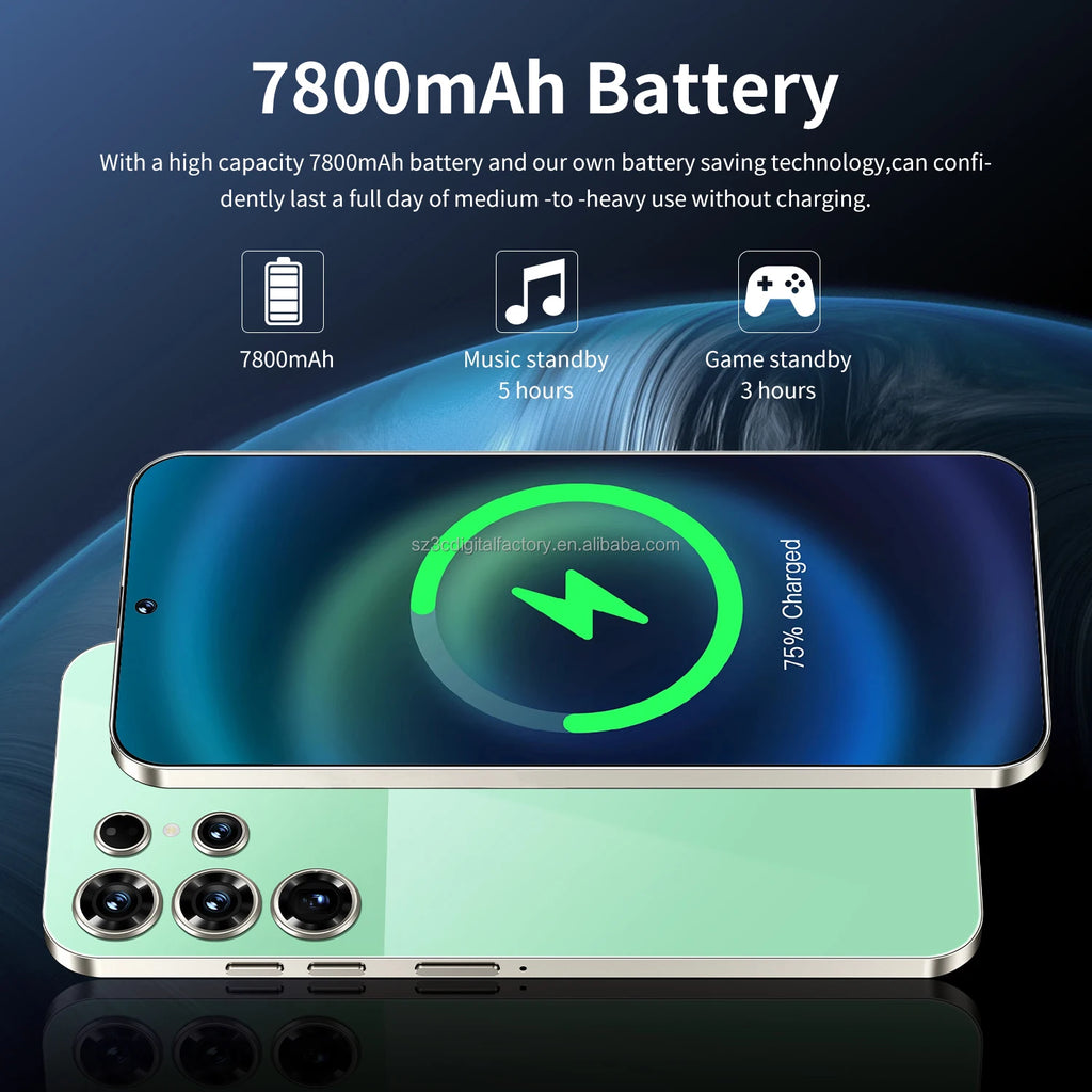 Global Version Mobile Phone S26 Ultra Supports 3G/4G/5G Dual SIM Android 14 16GB+1TB Smartphone for S26 Ultra - Tidesmit