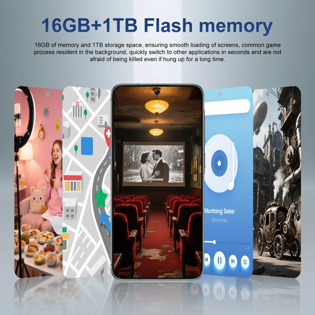 Tidesmit 5G Android Smartphone: 16GB RAM, 1TB Storage, Dual SIM Tidesmit